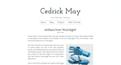 Desktop Screenshot of cedrickmay.com